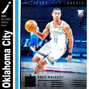 Oklahoma City Thunder (Theo Maledon) - BKBL [21_TM1] - Rookie Card (RC)